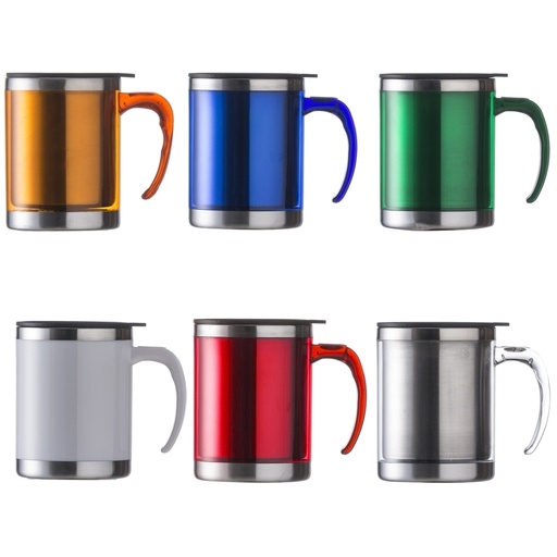 Caneca Inox 400 ml Colorida